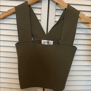 Seek the Label crop bandage top